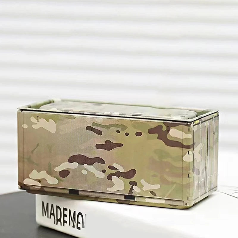 Compact Iron Storage Container - Creative Desktop Organizer, Office Supply Tube, Office Desk Organizer Metal Box