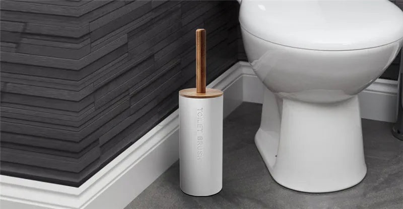 Black Bathroom Accessories Sets Toothbrush Holder Soap Dispenser Toilet Brush Trash Can Toothpaste Dispenser Bathroom Essential