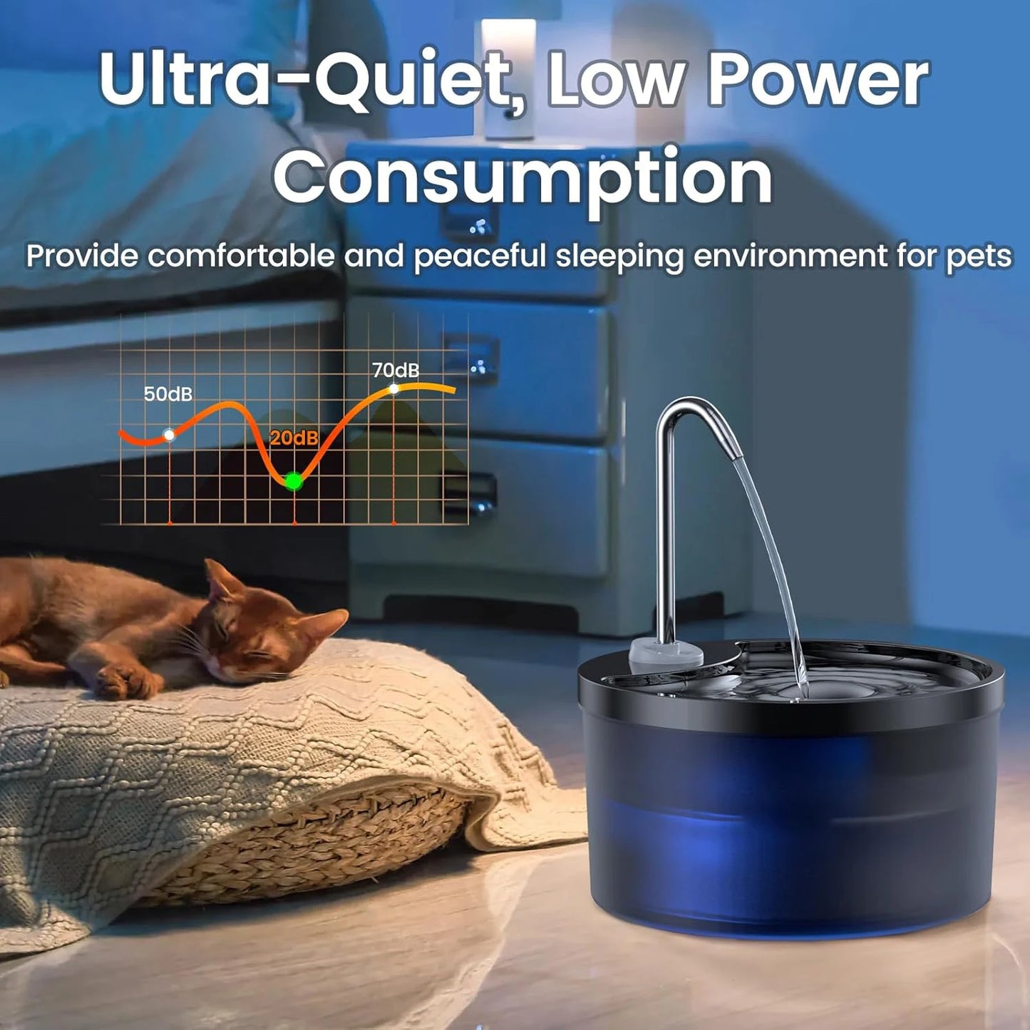 Dispenser de Água Bebedouro Inteligente para Pets Gatos e Cachorros, Dispenser Multifuncional de Água para Cães e Gatos