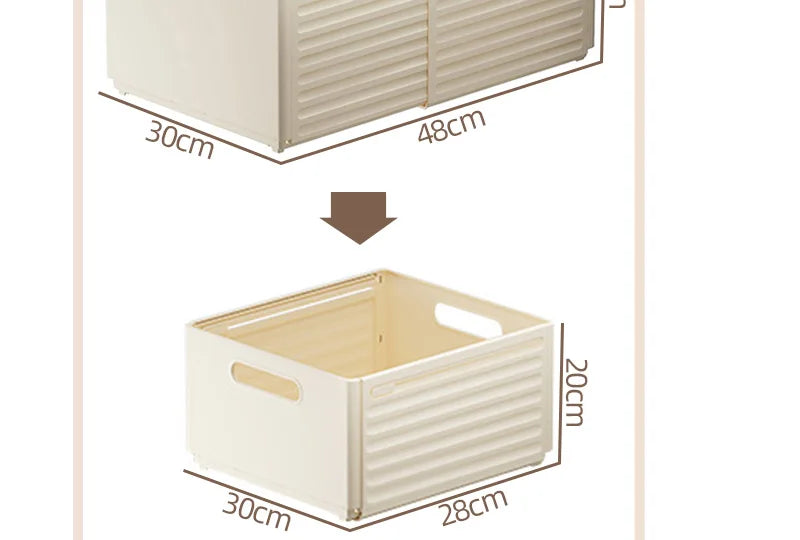 Expandable Box Clothes Beverage Drinks Snack Basket Pantry Kitchen Organizers Adjustable Fold Tray Closet Wardrobe Storage Case