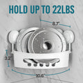 TAILI Shower Caddy Suction Cup Shower Shelf Suction Shower Basket Removable Powerful Shower Organizer Suction Bathroom Caddy