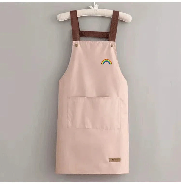 Avental Profissional de Bolso Grande Frontal, À prova d'água, Antiincrustante para Cozinha, Fácil de Lavar e Higienizar, Ideal p Restaurante, afeteria, comida, pastelaria ocidental, roupas de trabalho