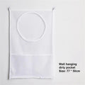 Large Hanging Laundry Basket Storage Bag Foldable Organizer For Dirty Clothes OxfordCloth Multi-pocket Clothing Toy Storage Home