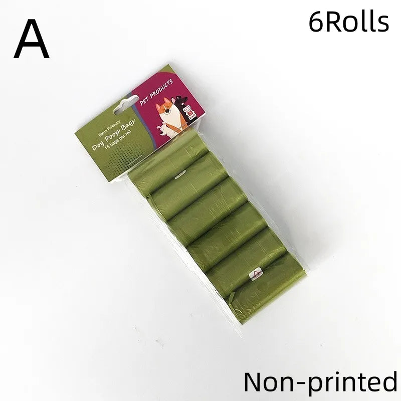Novo Saco de Lixo Biodegradável Sustentável para Cocô de Pets, Sacos para Cocô de Cachorro, Saco de Cocô com Aroma de Biobase a Granel, Dispositivo Dispensador para Armazenar os Sacos de Cocô