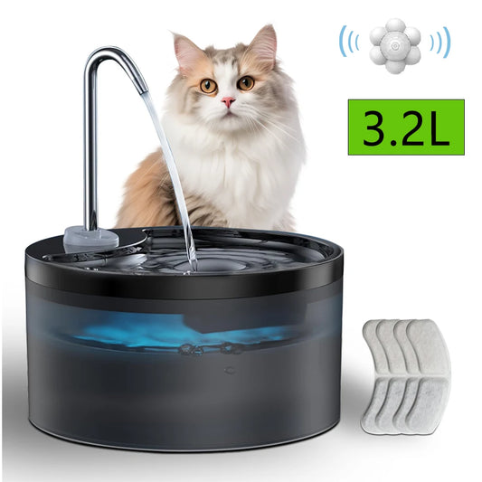 Dispenser de Água Bebedouro Inteligente para Pets Gatos e Cachorros, Dispenser Multifuncional de Água para Cães e Gatos