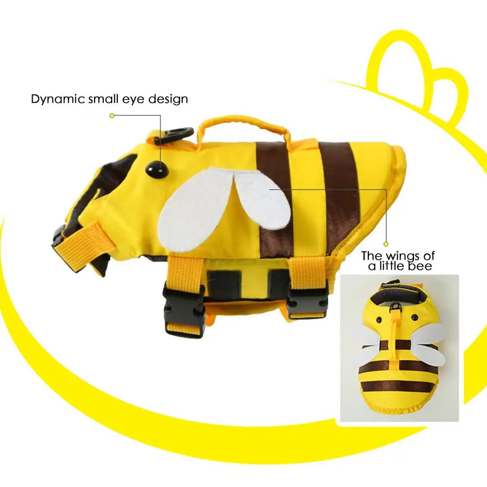 Dog Life Vests For Boating Ripstop Waterproof Dog Water Vest With Handle Adjustable Fashionable Dog Swimsuit With Quick-Release