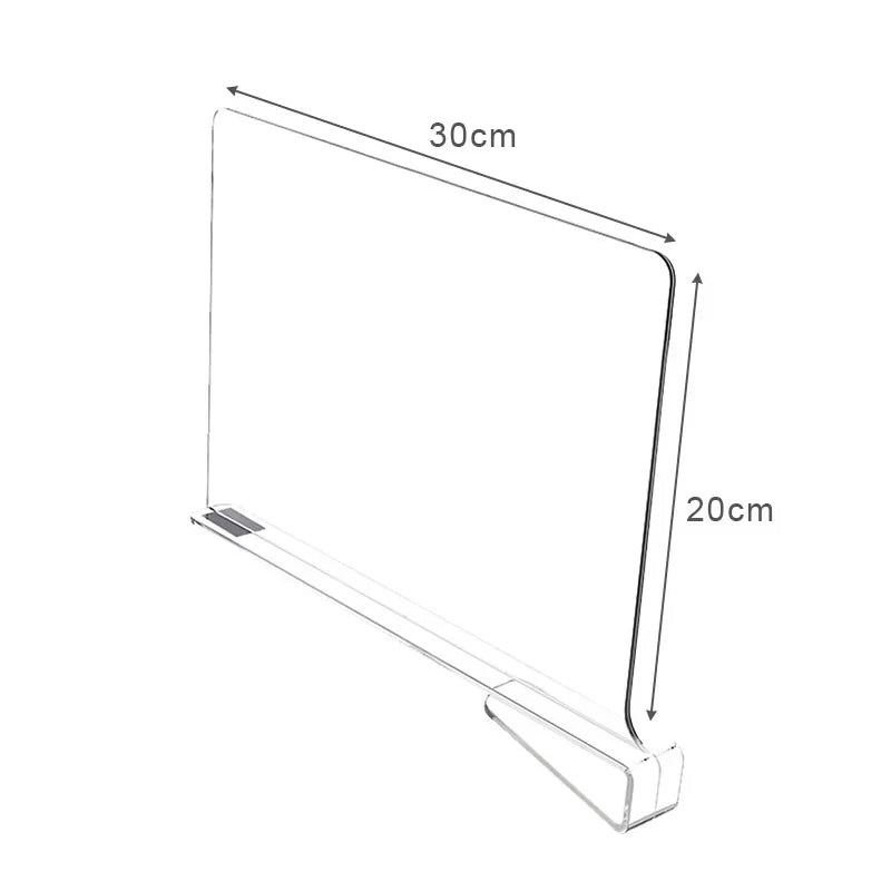 10/5/2pcs Transparent Closet Shelf for Wardrobe Organizer Cloth Divider Cupboard Bookcase Divider Baffle