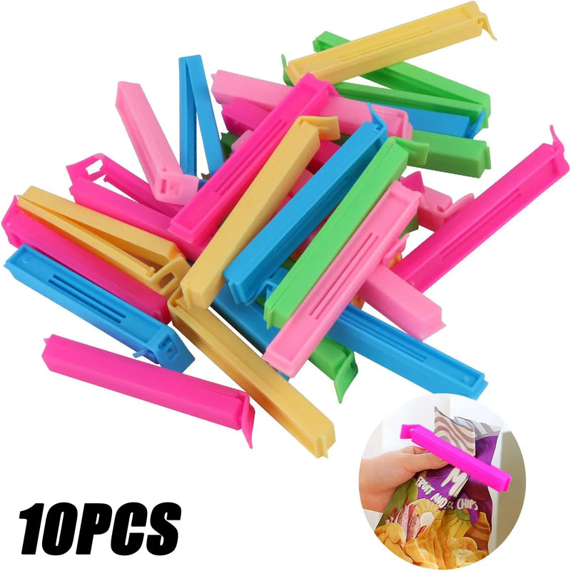 50/5PCS Food Snack Package Bag Sealing Plastic Clips For Packages Kitchen Storage And Organization Items Accessories