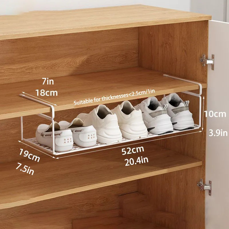 1/2pcs Creative Layered Shoe Rack Home Dorm Office Shoe Cabinet Partition Artifact Space Saving Shoe Storage Shelf