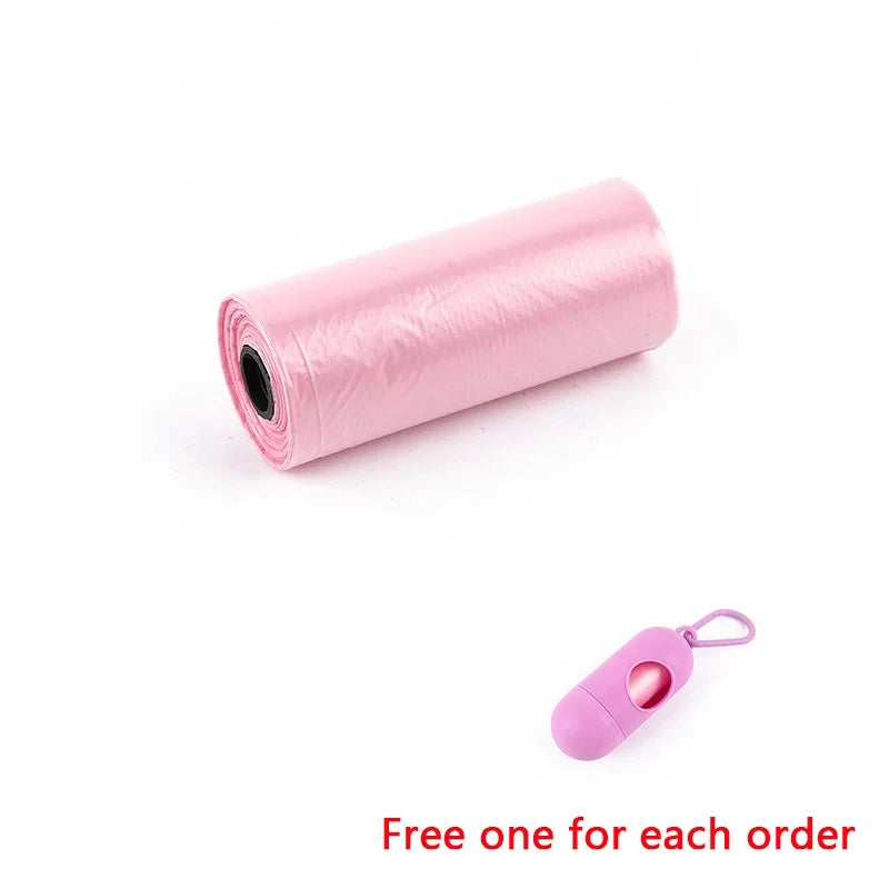 120 rolos de saco para cocô de cachorro, 15 sacos/rolo, sacos grandes para fezes de gato, saco de lixo para limpeza externa de cães e suprimentos para animais de estimação