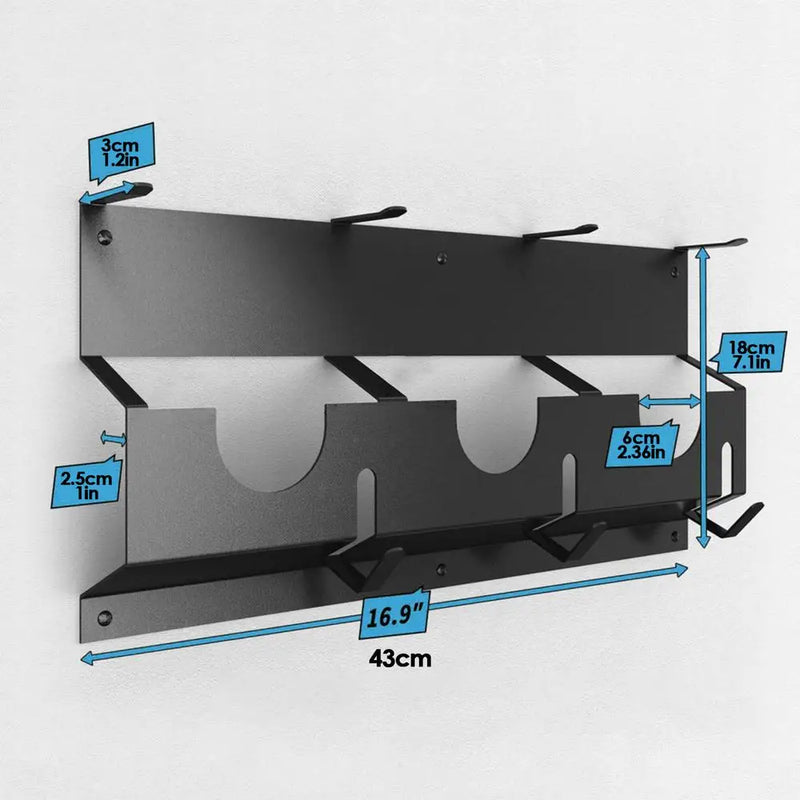 Angle Grinder Wall Storage Mount Metal Wall-Mounted Hanging Shelf Fixed Polishers Holder Stable Storage for Workshop Home Garage