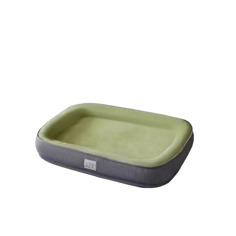 All-Season Detachable Washable Dog Bed for Small/Medium Dogs - Thermal Winter Pet Sofa Cushion Mat with Removable Cover
