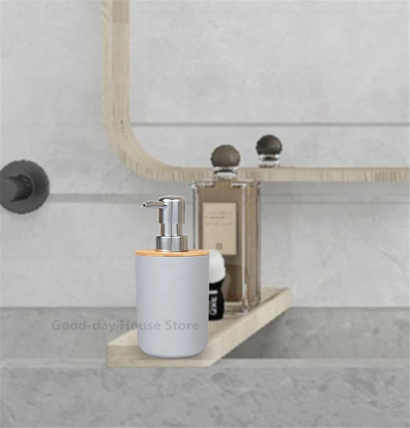 Black Bathroom Accessories Sets Toothbrush Holder Soap Dispenser Toilet Brush Trash Can Toothpaste Dispenser Bathroom Essential