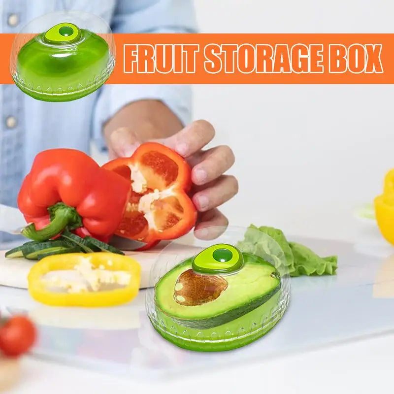 1pc Creative Kitchen Refrigerator Vegetable Fruits Crisper Containers Onion Avocado Tomatoes Lemon Fresh keeping Storage Box