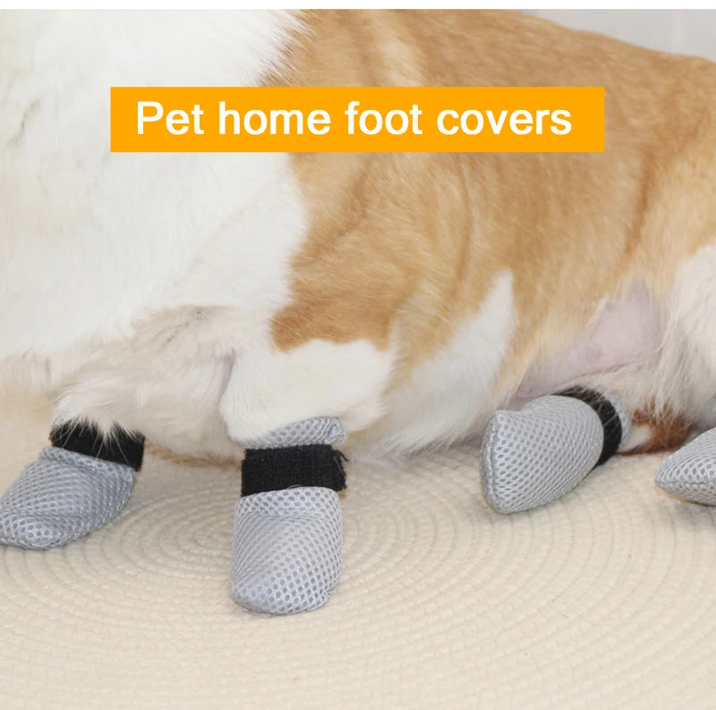 Cat Anti Scratch Foot Cover Mute Soft Take A Shower Medication Feeding To Make An Injection Dog Shoe Keep Warm Pet Supplies