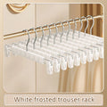 5/10PCS Pants Hanger Adjustable Clips Space Saving Anti-Slip Metal Rack Women's Skirt Clothes Organizer Socks Lingerie Racks