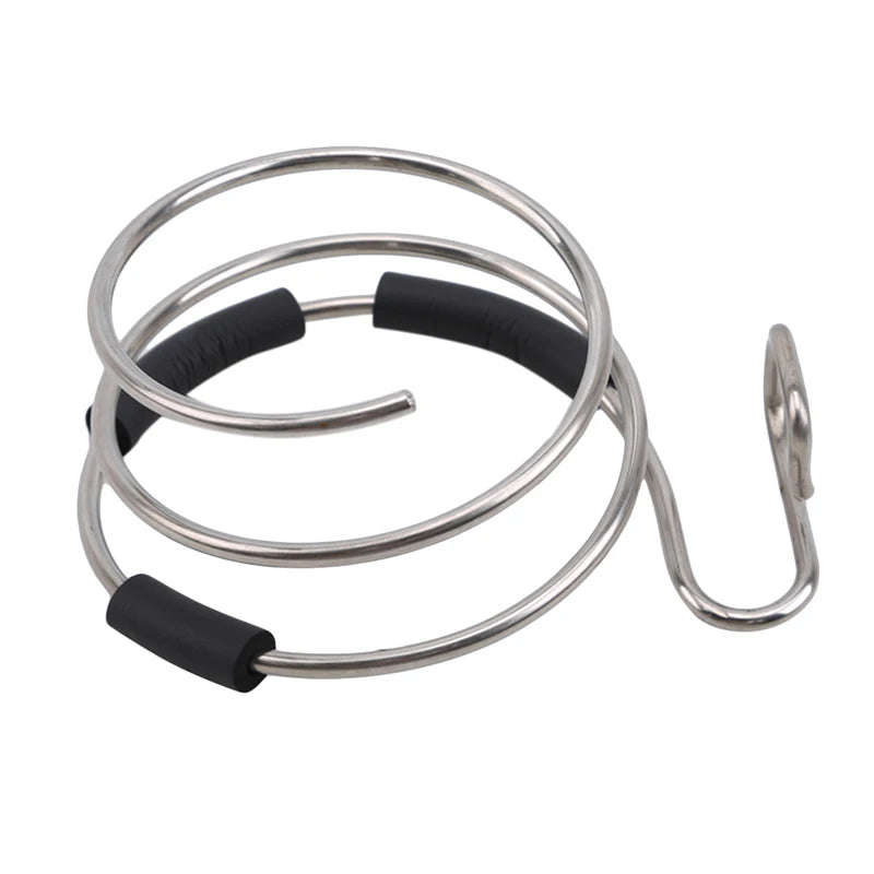 Hair Dryer Holder Blower Organizer Adhesive Wall Mounted Nail Free No Drilling Stainless Steel Spiral Stand Storage For Bathroom