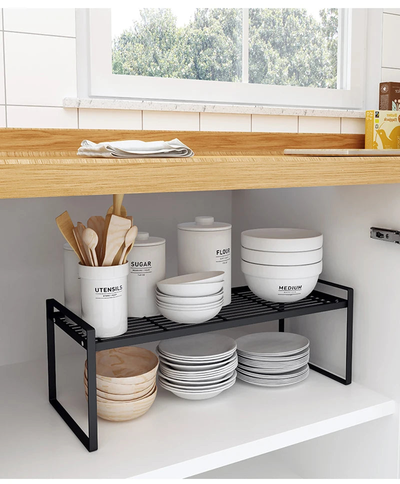 Kitchen Utensils Storage Rack Cabinet Plates Dishes Kitchenware Shelf Drainer Organizer Over Sink Cutlery Tableware Drying Rack