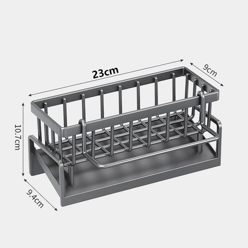 ABS plastic drain rack kitchen sink storage rack rag dish storage narrow edge sponge storage rack convenient household storage