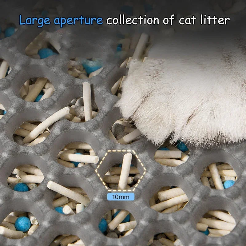 60CMX90CM Cat Litter Mat Waterproof Double Layer EVA Pet Litter Box Toilet Cat Mat Nonslip Sand Cat Washable Pet Clean Pad