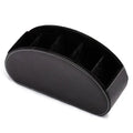 5 Grid Pu Leather Organizer Remote Control Phone And Tv Holder Desk Storage Box Cosmetics Brush