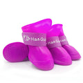 4Pcs Small Medium Large Dogs Cats Outdoor Shoe Dog Ankle Boots Pet WaterProof Rainshoe Anti-slip Rubber Boot Pet Accessories