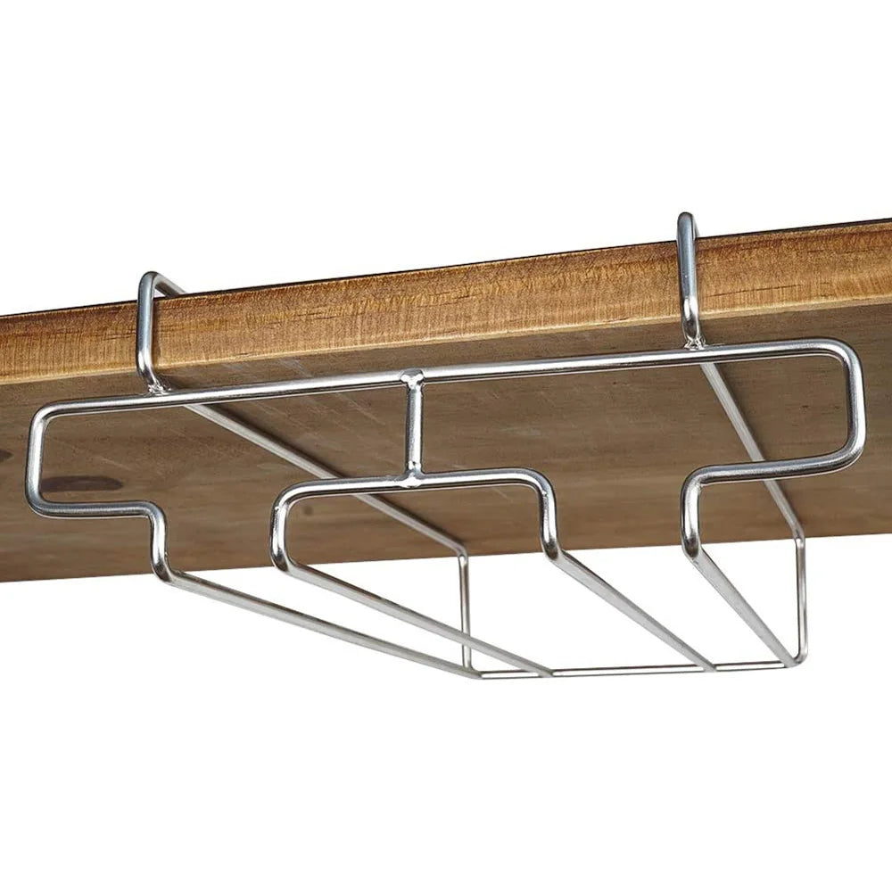 Kitchen Decorative Cabinet Goblet Bar Storage Shelf Hanging Rack Stemware Holder Wine Glass Rack Cup Hanger
