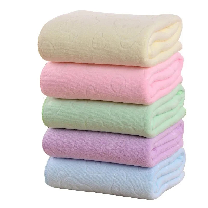 140X70CM Pet Bath Towel Oversized Microfiber Towel Strong Absorbing Water Dog Towels Golden Retriever Teddy General Pet Supplies
