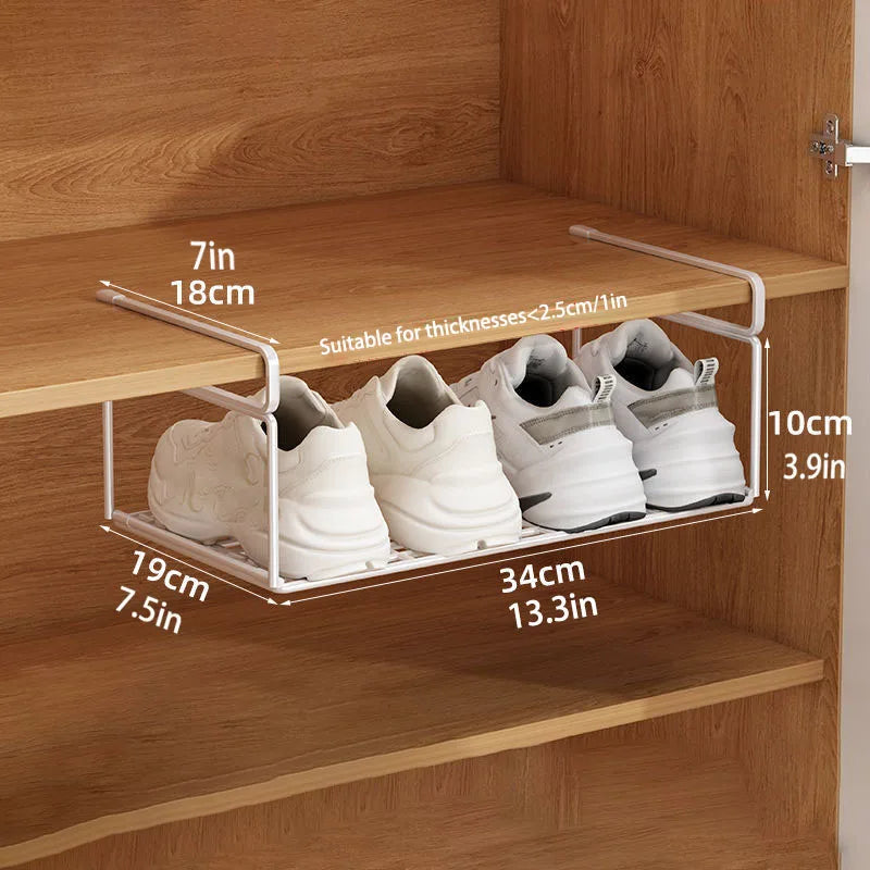 1/2pcs Creative Layered Shoe Rack Home Dorm Office Shoe Cabinet Partition Artifact Space Saving Shoe Storage Shelf
