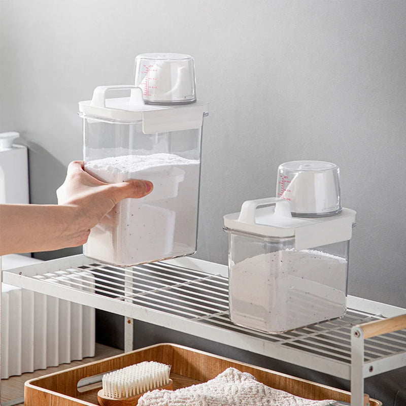 Pote Organizador para Armazenamento Material de Limpeza, Sabão e Detergente em pó, Grãos, Cereais, Hermético