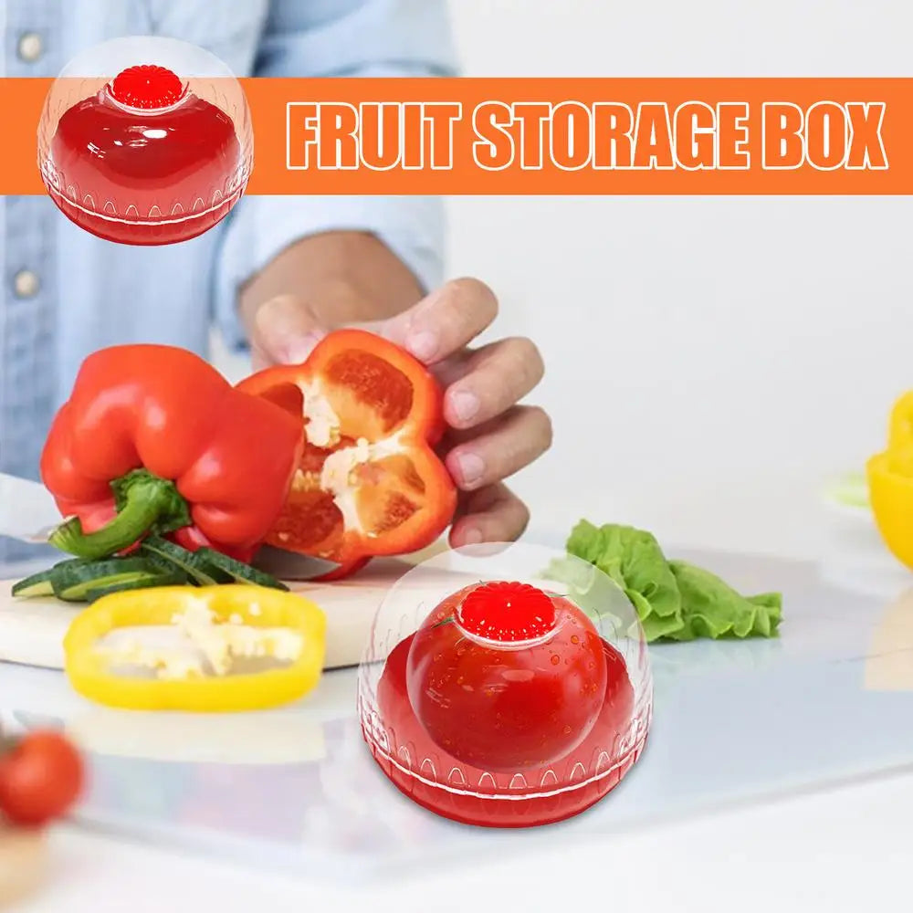 1pc Creative Kitchen Refrigerator Vegetable Fruits Crisper Containers Onion Avocado Tomatoes Lemon Fresh keeping Storage Box