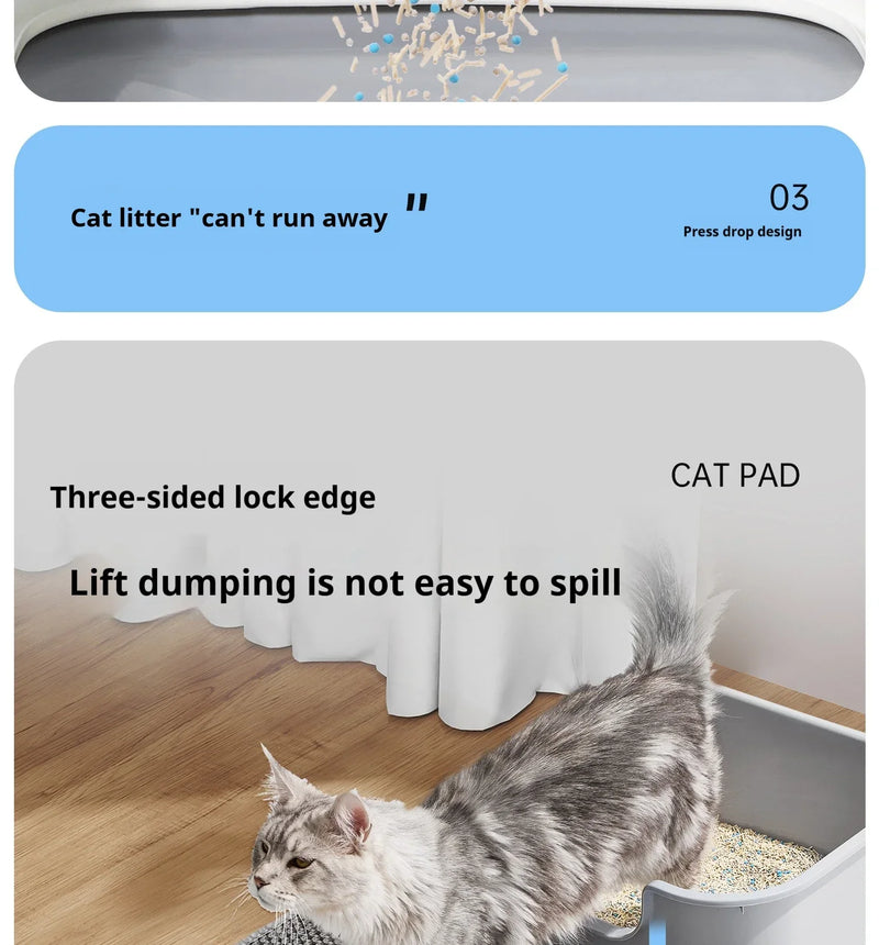 60CMX90CM Cat Litter Mat Waterproof Double Layer EVA Pet Litter Box Toilet Cat Mat Nonslip Sand Cat Washable Pet Clean Pad