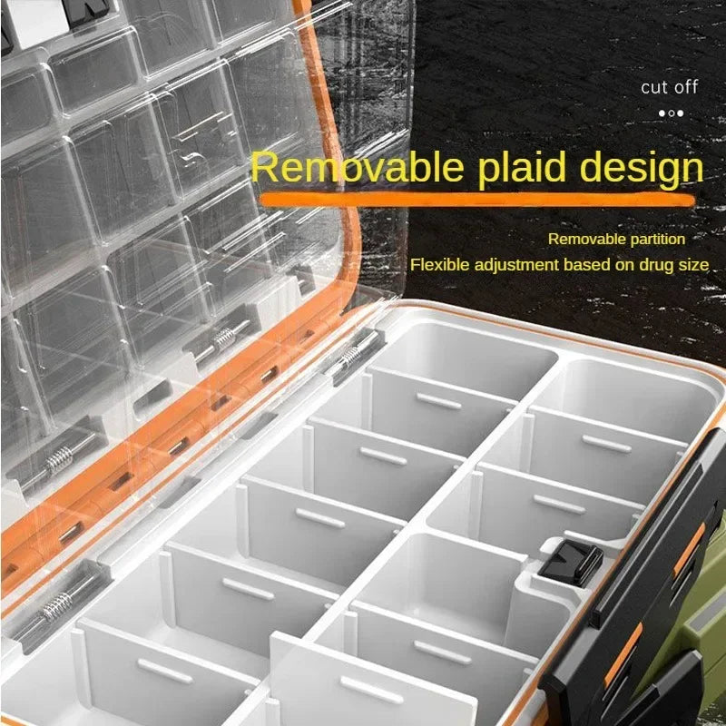 Bigger Travel Pill Case Home Medicine Storage Organizer Container Drug Tablet Dispenser Independent Lattice Pill Box Accessories
