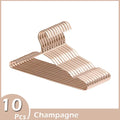 10Pcs Aluminum Clothes Racks Durable Coat Hangers Anti-slip Durable Metal Rack Wardrobe Organizer Closet Clothing Storage Rack