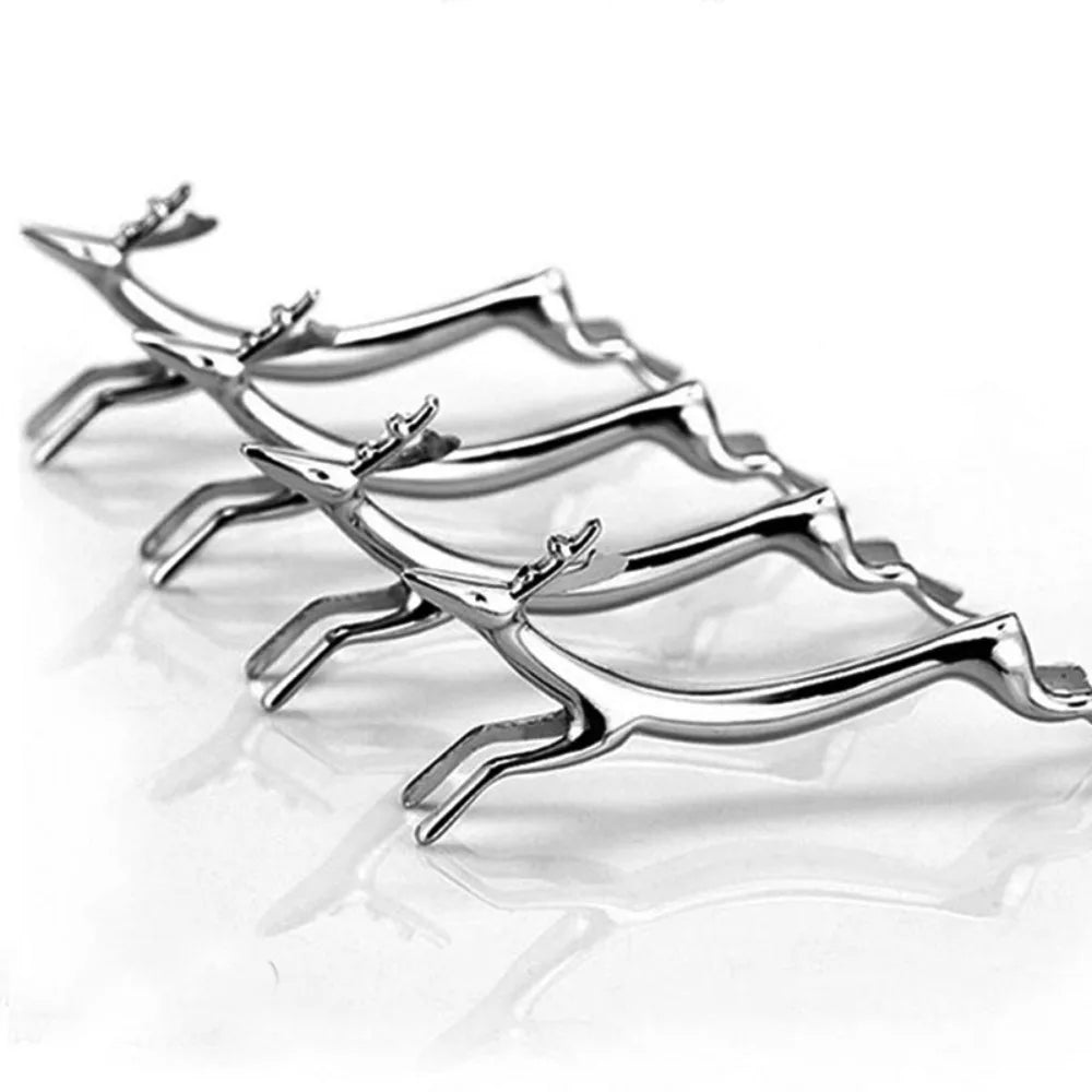 Silver Cutlery Bracket Holder Kitchen Accessories Fawn /Little Dog Shape Zinc Alloy Cutlery Storage Cute Chopsticks Holder