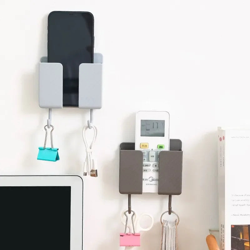Multifunction Holder Smartphone Holder Wall Mounted Organizer Storage Box Wall Charger Hook Cable Organizer Charging Dock Stand