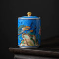 Potes de cerâmica vintage para cozinha, armazenamento, chá retrô, potes de doces, latas de açúcar, organizador, tanques de tinta para cozinhar