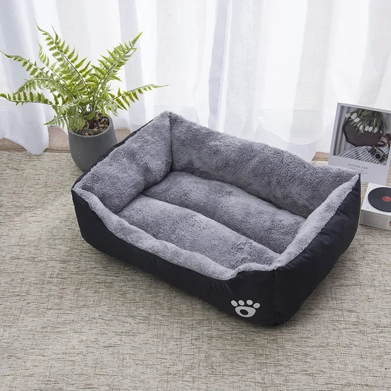 Pet Large Dog Bed Warm House Candy-colored Square Nest Pet Kennel For Small Medium Large Dogs Cat Puppy Plus Size Dog Baskets