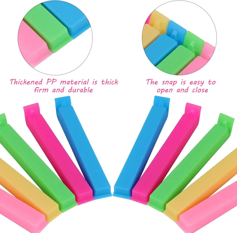 50/5PCS Food Snack Package Bag Sealing Plastic Clips For Packages Kitchen Storage And Organization Items Accessories