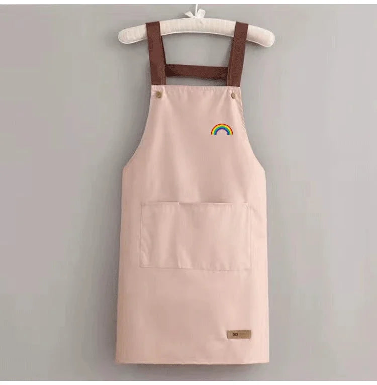 Avental Profissional de Bolso Grande Frontal, À prova d'água, Antiincrustante para Cozinha, Fácil de Lavar e Higienizar, Ideal p Restaurante, afeteria, comida, pastelaria ocidental, roupas de trabalho