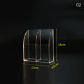 Acrylic TV Air Conditioner Remote Control Holder 1/4 Case Wall Mount Storage Box for Home