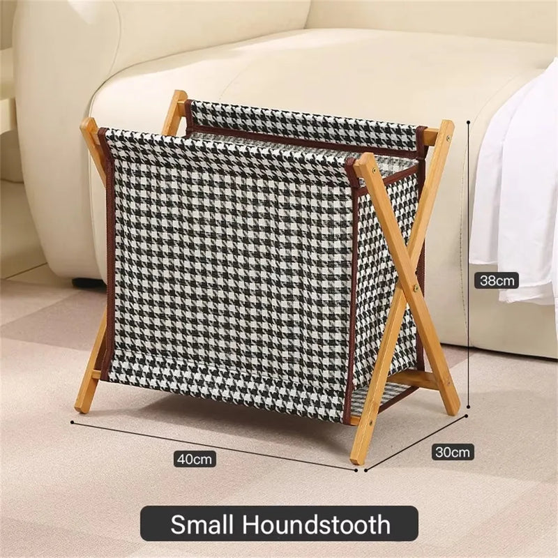 1 PC Laundry Hamper Foldable Bamboo Laundry Basket Large Capacity Washing Bin Household Japanese-style Dirty Clothes Basket