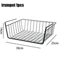 Multipurpose Closet Storage Basket Hanging Basket Organizer Metal Hanging Basket for Kitchen Cabinets and Desks