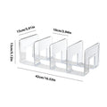 4 Slots Handbag Storage Racks Transparent Wardrobe Divider Shelf Acrylic Storage Holder Closet Organizer Bags Display Racks