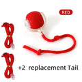 Bola de brinquedo interativa para gatos, bola rolante automática, cauda falsa, recarregável, brinquedo elétrico inteligente para animais de estimação, treinamento para cães e gatos, imitação de rato