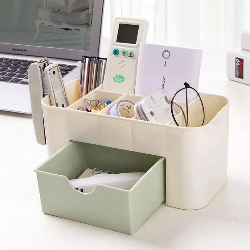 Desktop Double Layer Makeup Organizers Storage Box Cosmetic Drawers Jewelry Display Box Case Container Boxes Organizer New