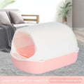 Closed Sandbox Cats Sanitary Tray Splash Proof Clean Basin Anti Flip Over Odor Proof Pet Accessories Pet Litter Box Plastic