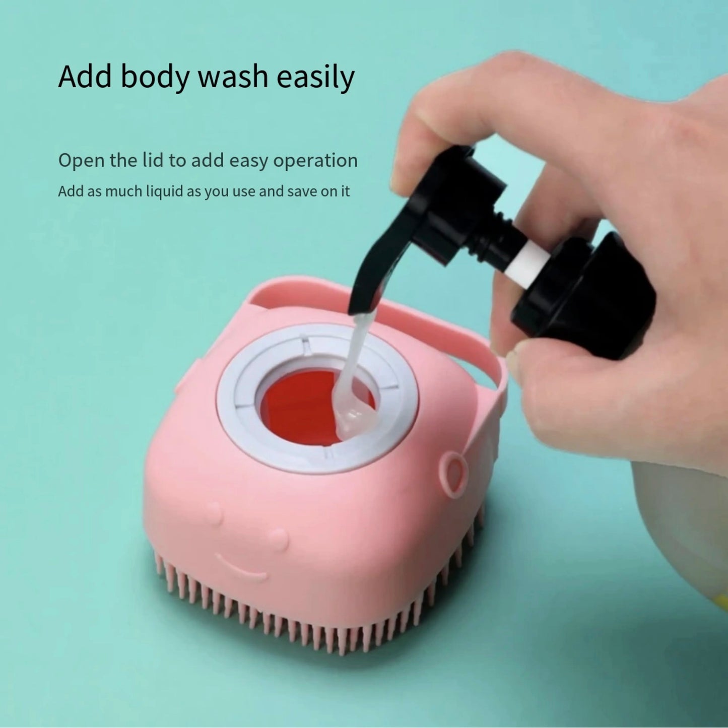 Escova Higienizadora para Pets Escova para Banhos de Pets Escova aplicadora de Shampoo Cães e Gatos Escova Massageadora para Pets