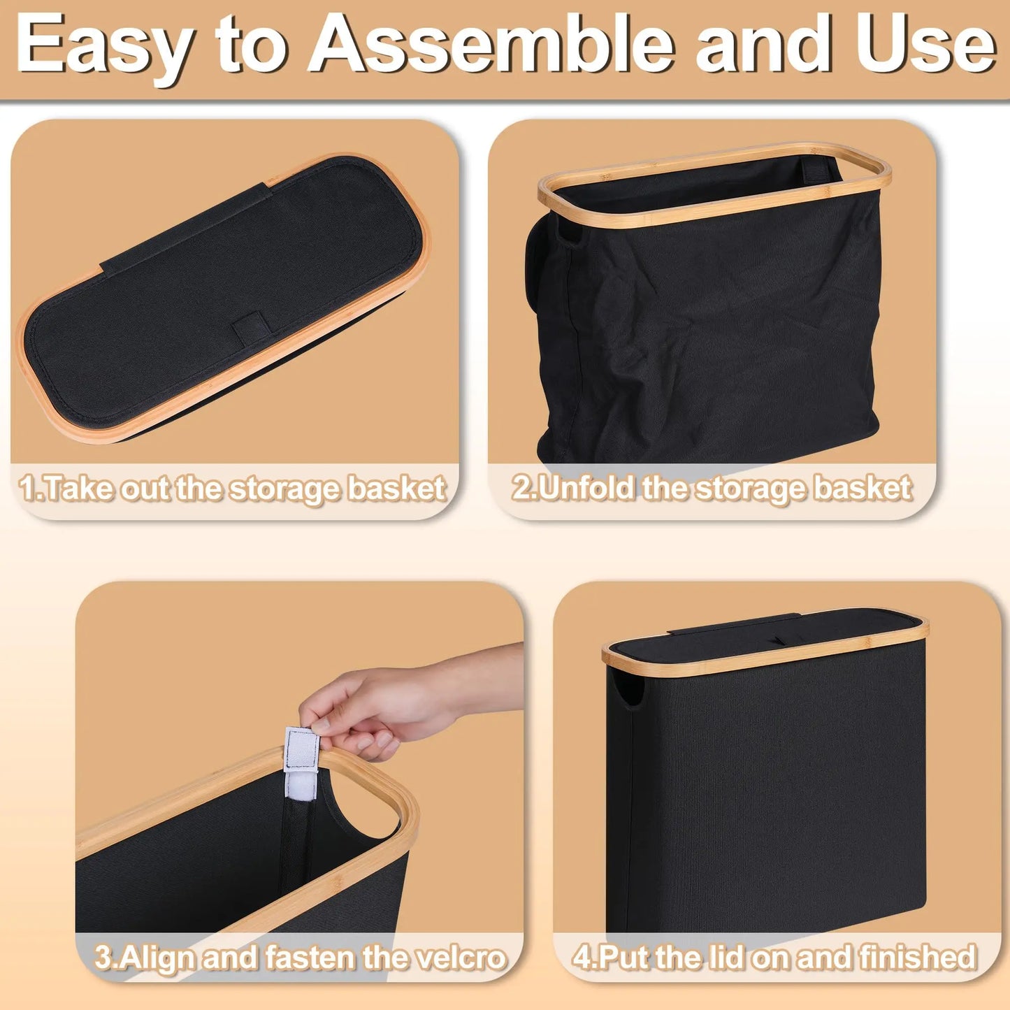 Foldable Toilet Paper Storage Basket with Lid Handle Waterproof Toilet Paper Holder Stand Bathroom Organizer Cabinet Container