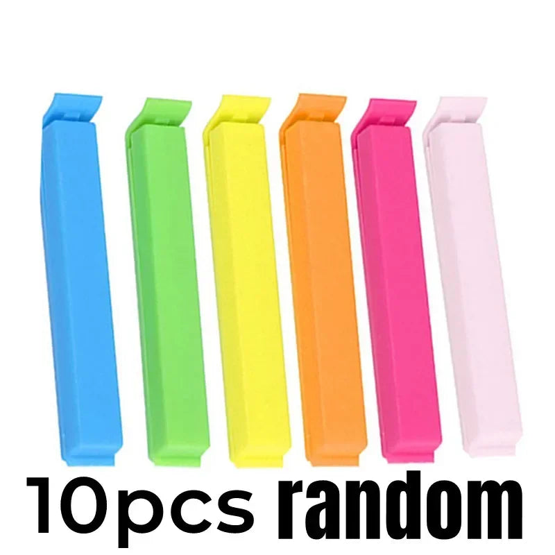 50/5PCS Food Snack Package Bag Sealing Plastic Clips For Packages Kitchen Storage And Organization Items Accessories
